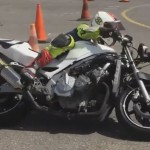 Entrenamiento de derrapajes con una CBR 600cc